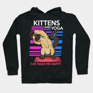 animal yoga cat cute and funny namaste Hoodie